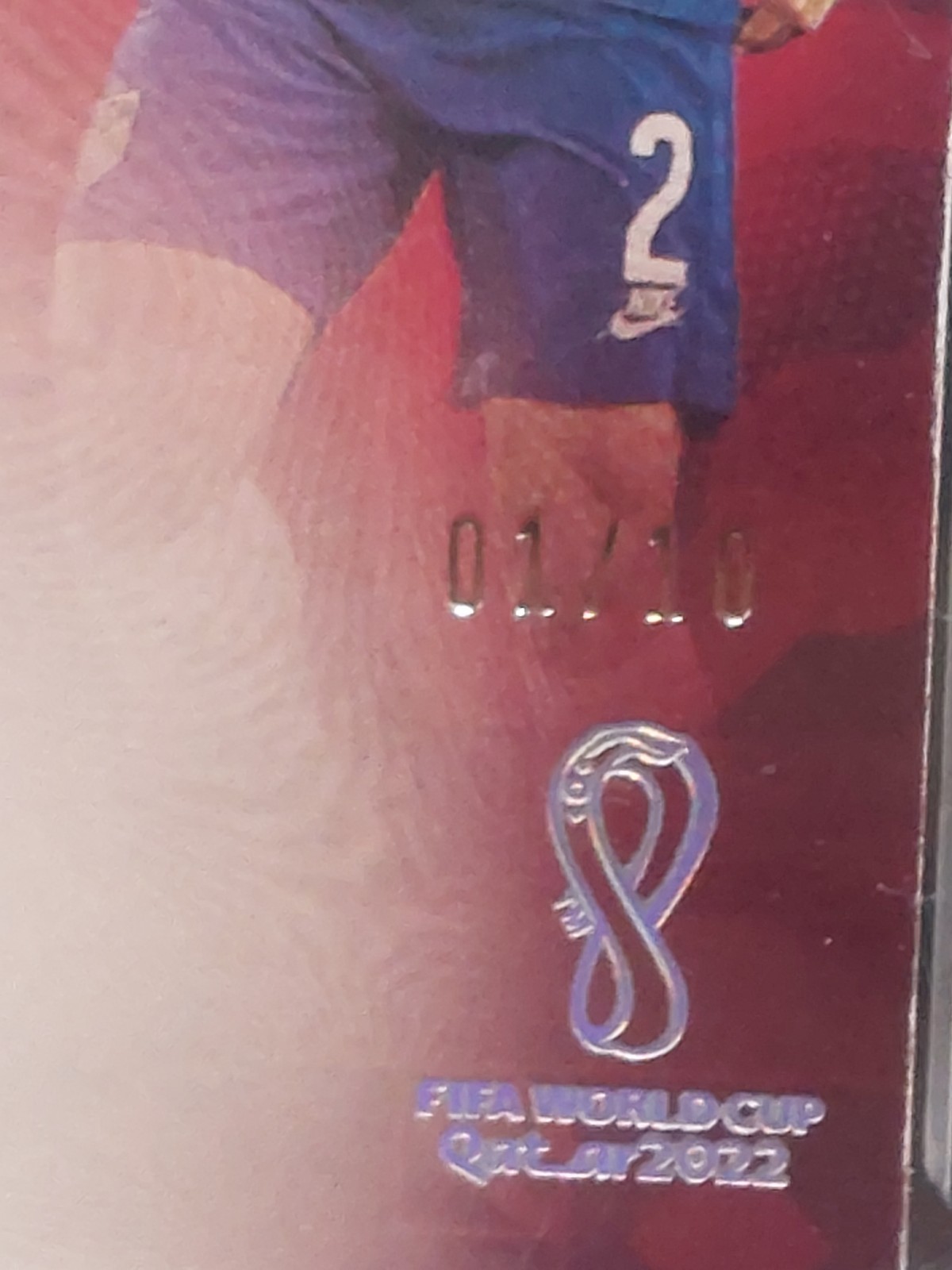 Sergino Dest 2022 Panini Eminence FIFA World Cup Match Worn Patch Auto #18 /10  view 3