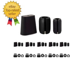 45 PCS Rubber Feet for Sink Bumper Diameter:5.5mm and 4.5mm 45PCS , Black