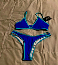 Daci Bikini Aqua top and Brazilian bottom size M