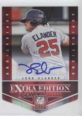 2012 Elite Extra Edition Aspirations Die-Cut Signatures Josh Elander Auto 2x6