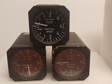 (Lot of 3) Vintage Automated Specialties Vertical Speed Indicator