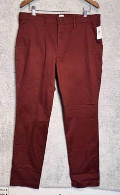 Gap NWT Pants Mens 36x32 Essential Khaki Chino Straight GapFlex Stretch Casual