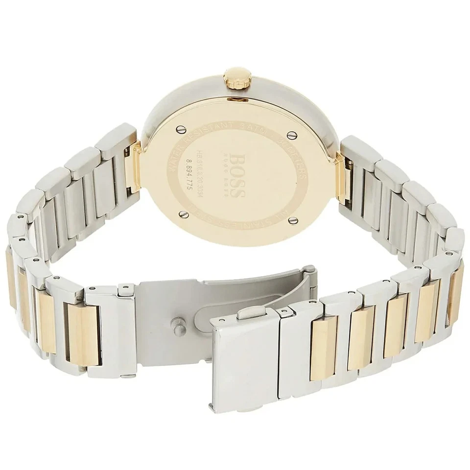 Reloj Mujer Hugo Boss Oro Rosa y Plata 1502417 | Madreperla y Diamante Foto 4 de 4