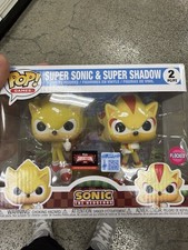 Funko Pop! Games Sonic Super Sonic & Super Shadow Flocked 2-Pack #91823