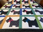 Scottie Dog Quilt - 79x79 Inch Square Throw or Full Bed Quilt — photo 1