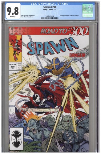 Spawn #299 CGC 9.8 1st First Print Cover A Todd McFarlane ASM 299 Homage Edition