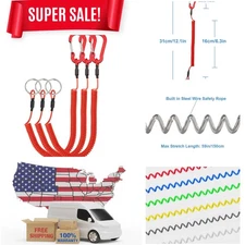 Versatile Retractable Lanyard with Spring-Loaded Carabiner - Ideal Outdoor Gear