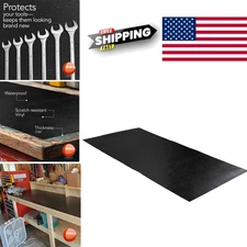 Black Work Bench Mat 15 X 36 Inch Heavy Duty Scratch Resistant for Protection