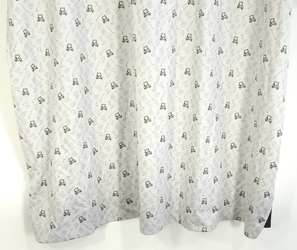 Columbia Polo Shirt Men's 2XL Gray Golf Cart Club Print Prodigy ...