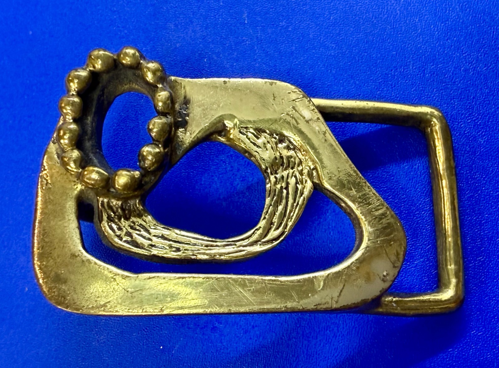 Artisan Abstract Brutalist Statement Openwork Hip… - image 1