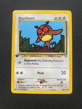 1st Edition Hoothoot 60/111 Neo Genesis WoTC Pokémon TradingCardGame 2000 NM