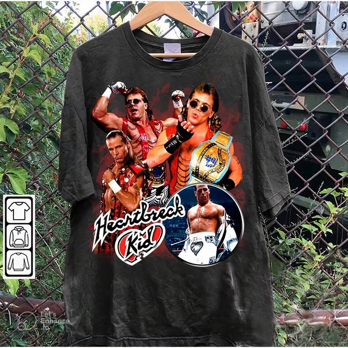 90s Graphic Style Shawn Michaels Shirt vintage short sleeve shirt QT2115