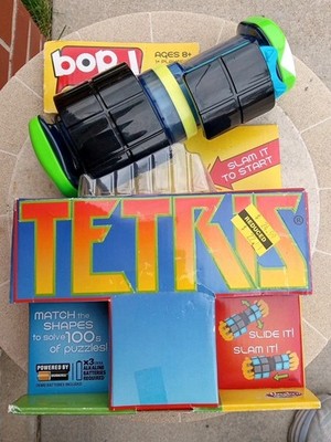 Bop It Tetris Electronic Handheld Puzzle Toy Game Hasbro Tested Works MIB