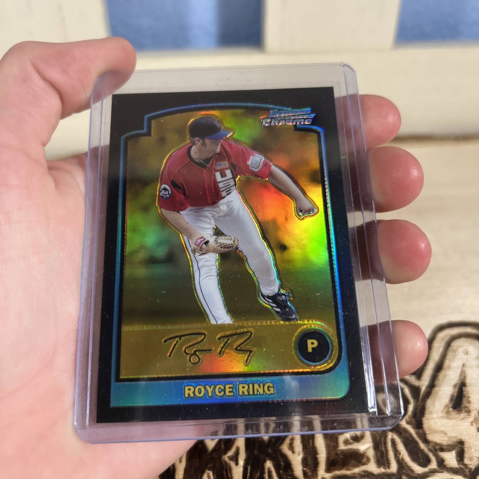 2003 Bowman Chrome - Royce Ring Gold Refractor /50