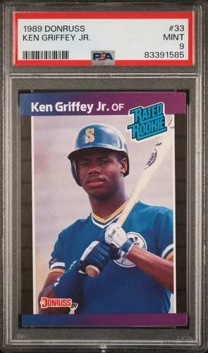 1989 Donruss Ken Griffey Jr. Rookie RC #33 PSA 9 Mint HOF Seattle Mariners