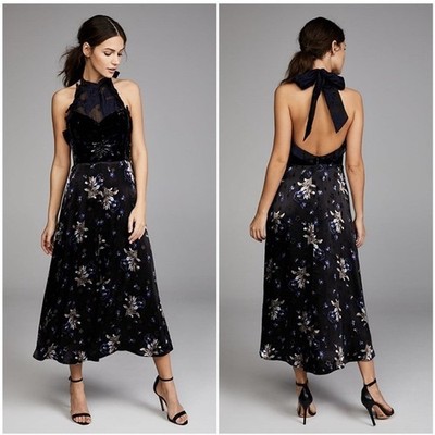 Rebecca Taylor Violet Silk-Blend Shift Dress, 2 / Black