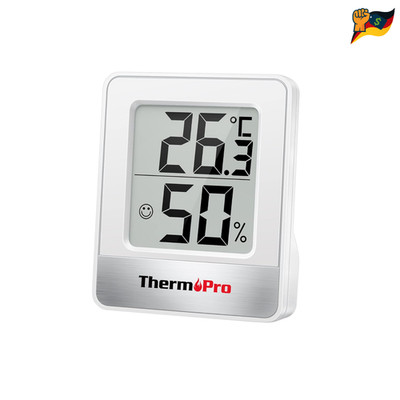 ThermoPro TP49 Digitaler Raumtemperaturmessgerät mit Feuchtemesser