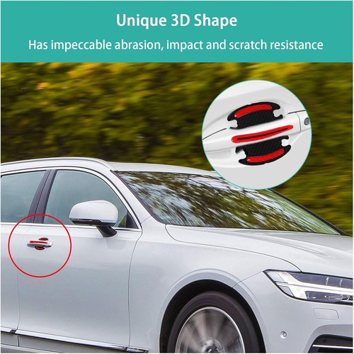 8Piece Car Handle Protector Reflective Stickers, Universa Size: 8PCSColor: Red - Picture 4 of 6