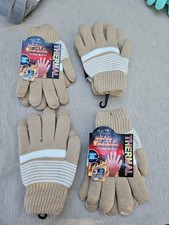Heat Zone Thermal Gloves 3.2 TOG Heat Trendz One Size Fits Most NWT 4 Pair Lot