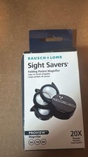 Bausch  Lomb Sight Savers 20X Folding Pocket Magnifier Loupe 5X, 7X, 9X New