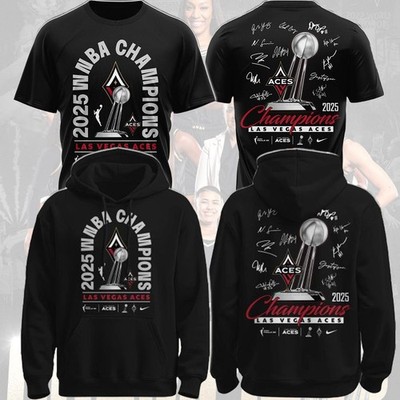 Las Vegas Aces 2025 Women's National Basketball Finals Champions Signature Fans
