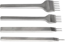 4mm 1/2/4/6 Prong Metal DIY Diamond Lacing Stitching Chisel Set Leather Craft Ki