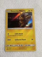 Detective Pikachu SM190 Sm Holo (Damaged) on eBay