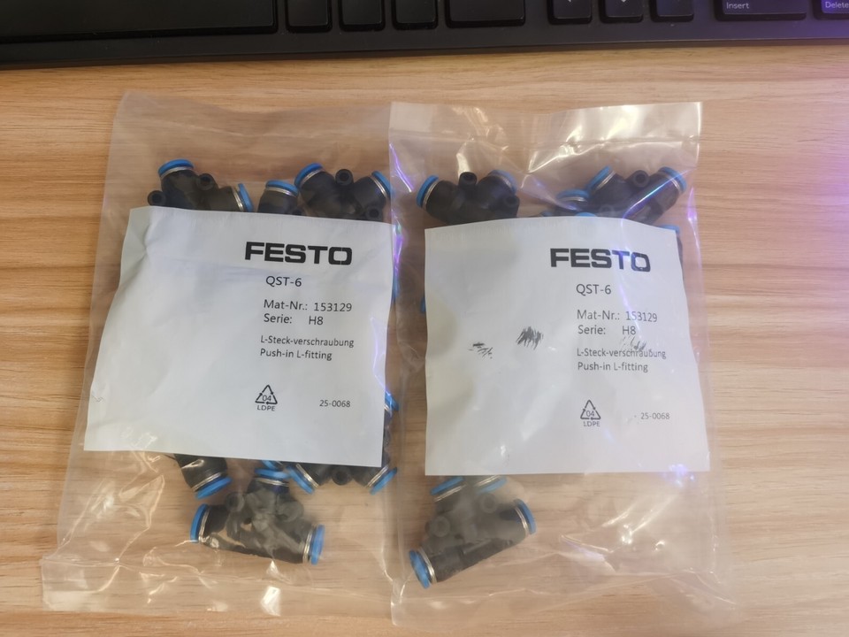 153129 1Bag/10pcs New Festo QST-6 QST6 153129 Fittings Brand Free Ship | eBay