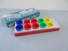 Vintage retro American Cott plastic ice cube singles tray cocktail bar pub