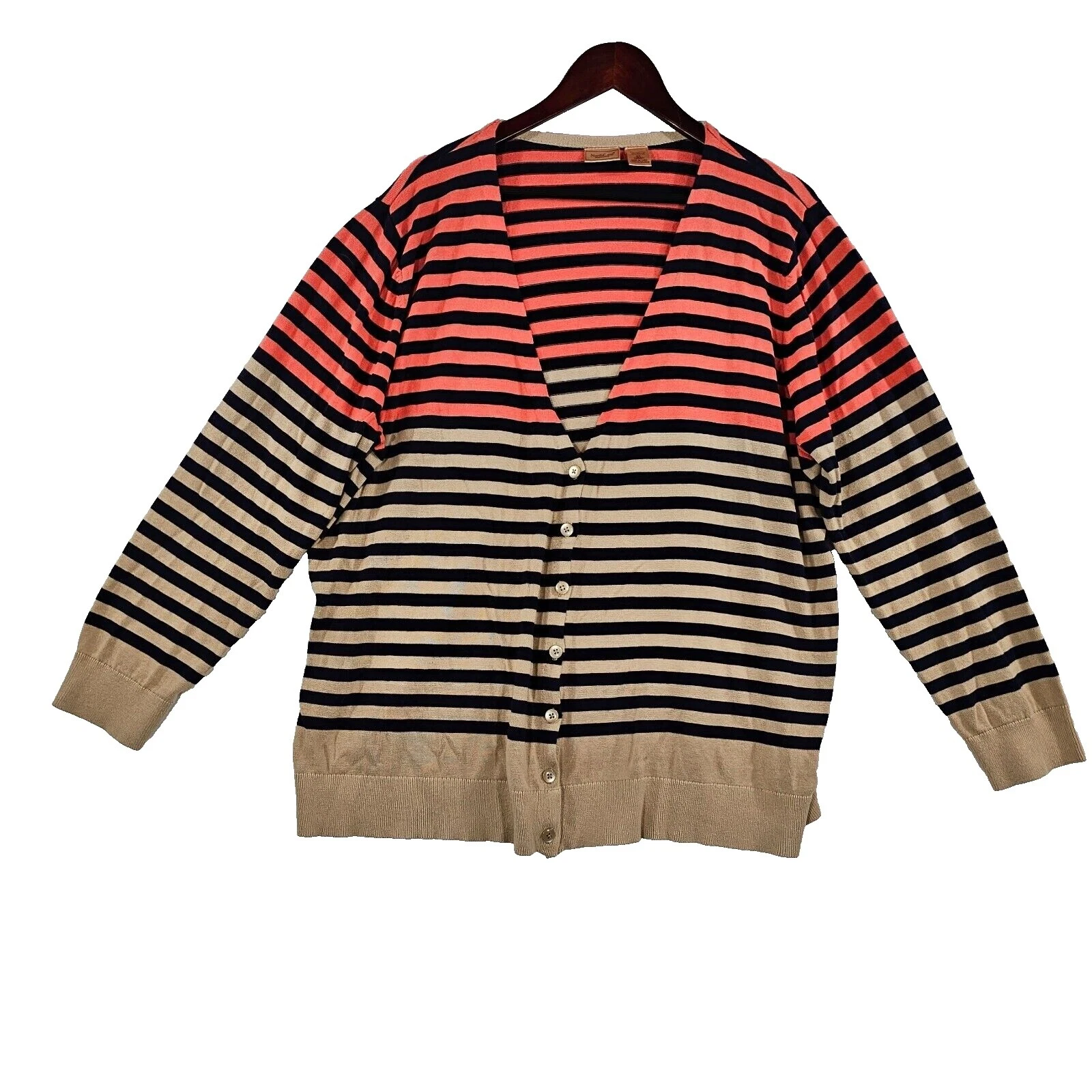 Chaqueta de rayas Suéteres Northcrest para Mujeres