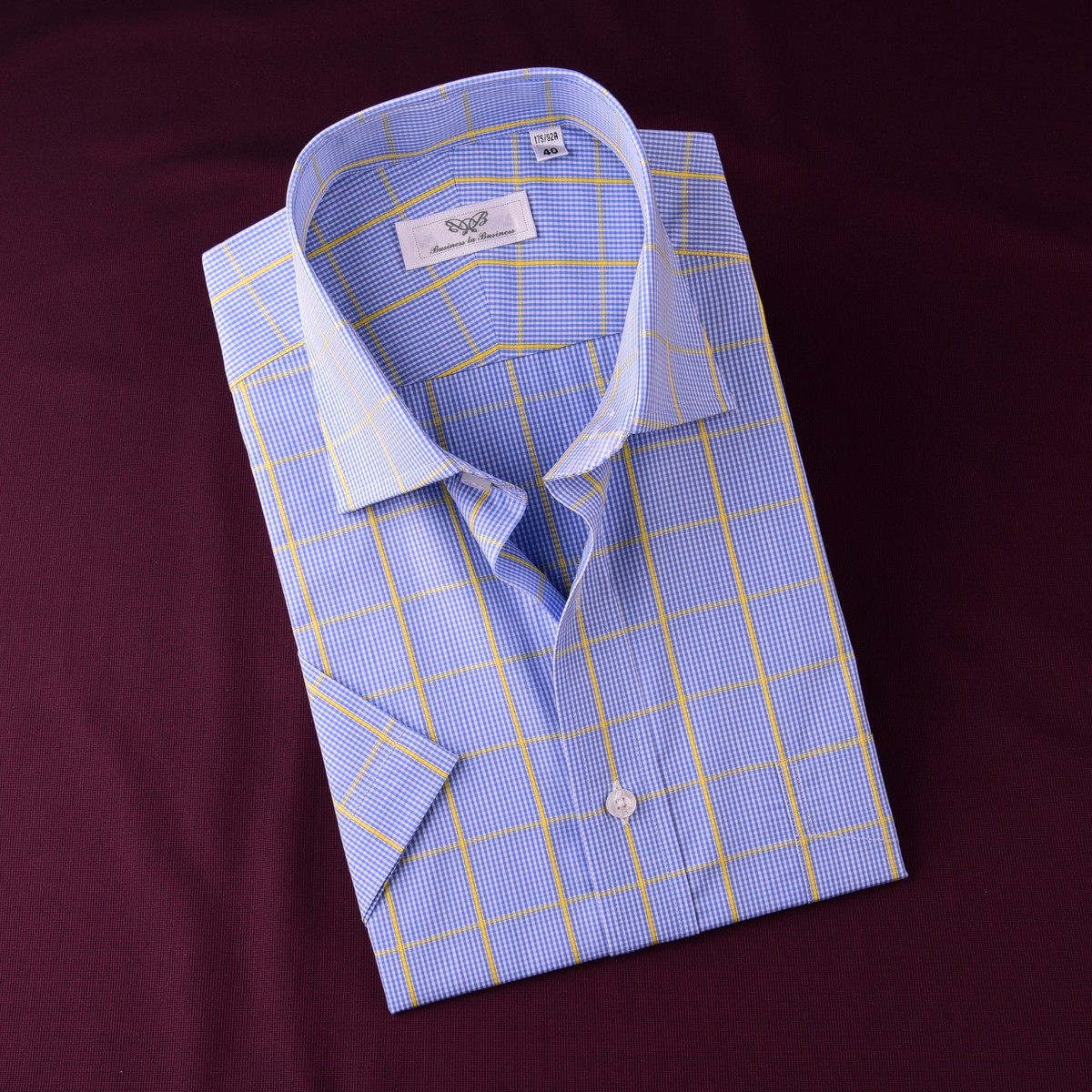 blue and yellow plaid dress shirt Lee Valley Women's Grandfather Shirt