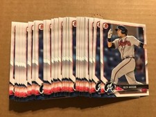 Lot (72) ALEX JACKSON Braves 2018 Bowman Baseball paper base prospect cards