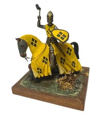 Graf Von Langburg Knight on Horseback Miniature Metal Figurine Spain