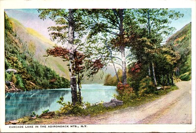 Cascade Lake Adirondack Mountains New York Postcard C32