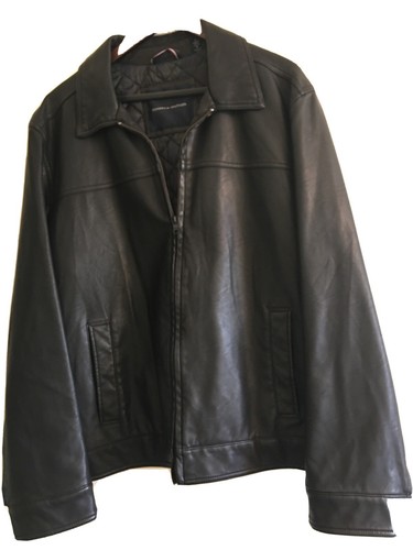 Small Leather Jacket Coat Black 