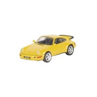 Porsche 911 (964) Turbo Modellauto 1/37 Gelb Mit RüCkzug - Welly 12185