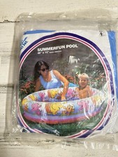 Vintage Intex The Wet Set Summer Fun Inflatable Pool 46   1994 59411 New