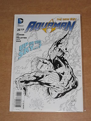 AQUAMAN #26 VG (4.0) DC NEW 52 VARIANT SKETCH COVER FEBRUARY 2014 | eBay