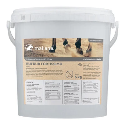 Makana Hufkur FORTISSIMO Pellets für Pferde, 5 kg Eimer