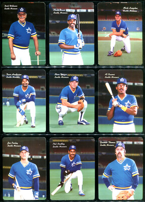 1986 Mothers Cookies SEATTLE MARINERS Team Set HENDERSON LANGSTON TARTABULL