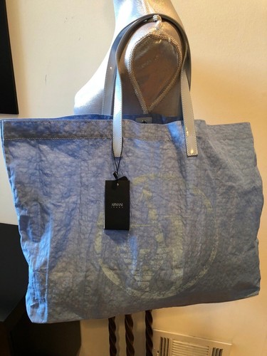 ARMANI JEANS LIGHT BLUE Large Tote Bag 