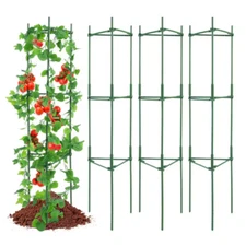 4-Packs Tomato Cages for Garden, 63 In. Tomato Trellis Plant Stakes Support,Stac