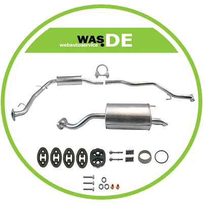 Komplette Auspuffanlage Auspuff Honda Jazz II 1.2 & 1.3 2002-2008 Schalldämpfer