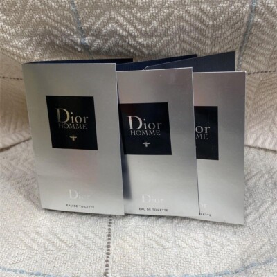 3X Dior HOMME Eau De Toilette EDT Sample Spray Vial 0.03 oz/1 ml