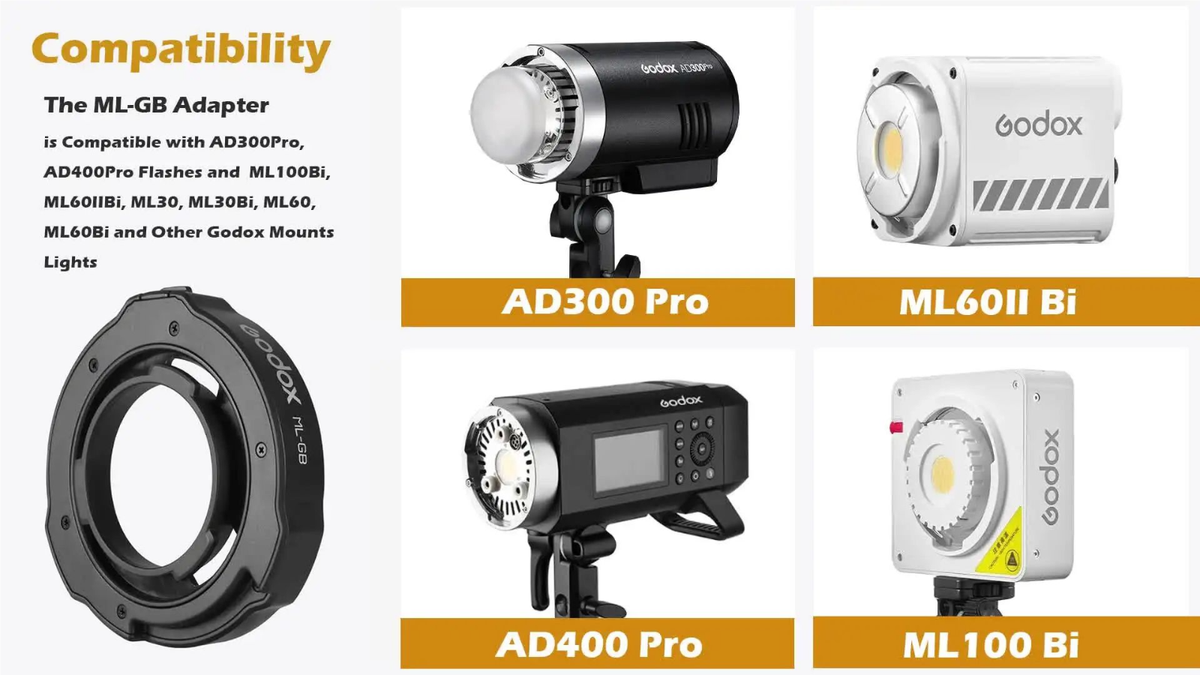 Adattatore Godox BO-AD400PRO Flash Unit Accessory Godox BO-AD400PRO ...