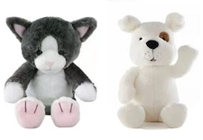 If You Give Cat Cupcake & Dog Doughnut Kohls Plush Set Of 2 Soft 12” Stuffed New