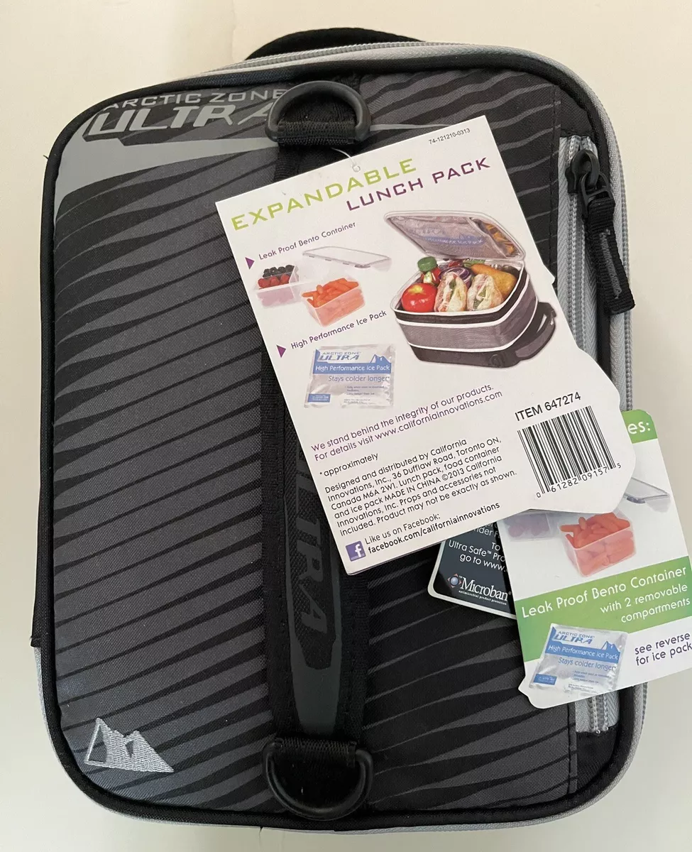 New * Arctic Zone Original Ultra High Performance Expandable Lunch Bag /  Pack