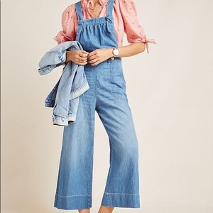 wide leg crop overalls