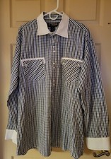 Stacy Adams Shirt Mens Long Sleeve Flannel Bu...