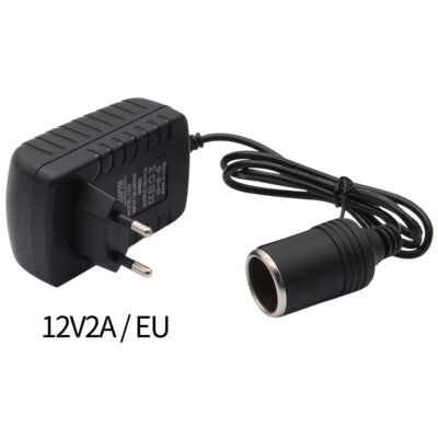 220V auf 12V 2A Steckdose Zigarettenanzünder Spannungswandler Strom Adapter